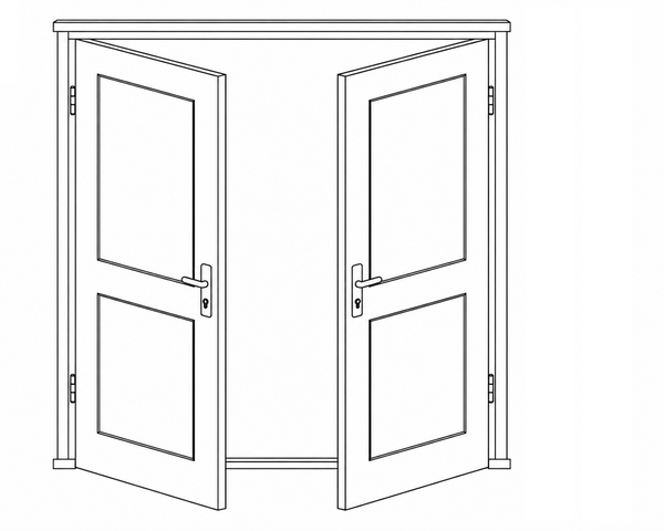 Hinged Door - Double Midrail