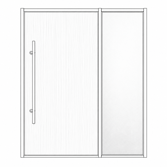 Pivot Door - Cherry Wood LHS
