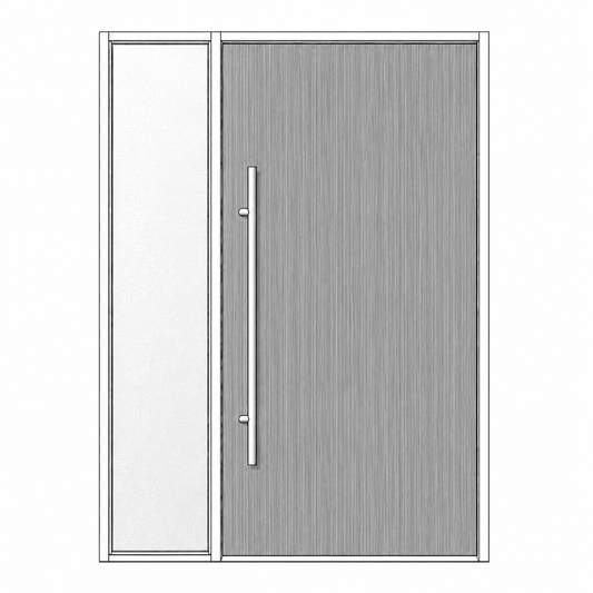 Pivot Door - Mohogony Wood RHS