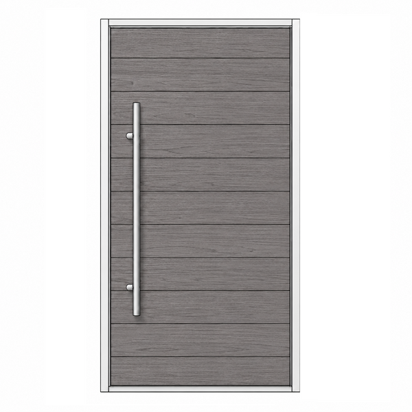 Pivot Door - Mohogony Wood LHS