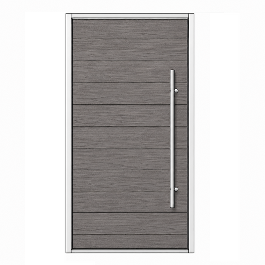 Pivot Door - Mohogony Wood RHS