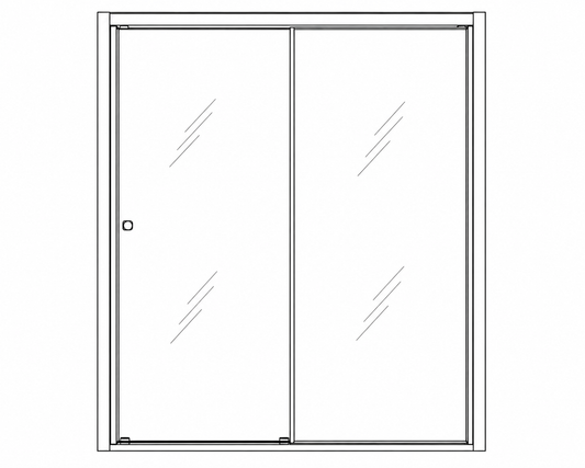 Wall To Wall Shower - Door Plus Panel